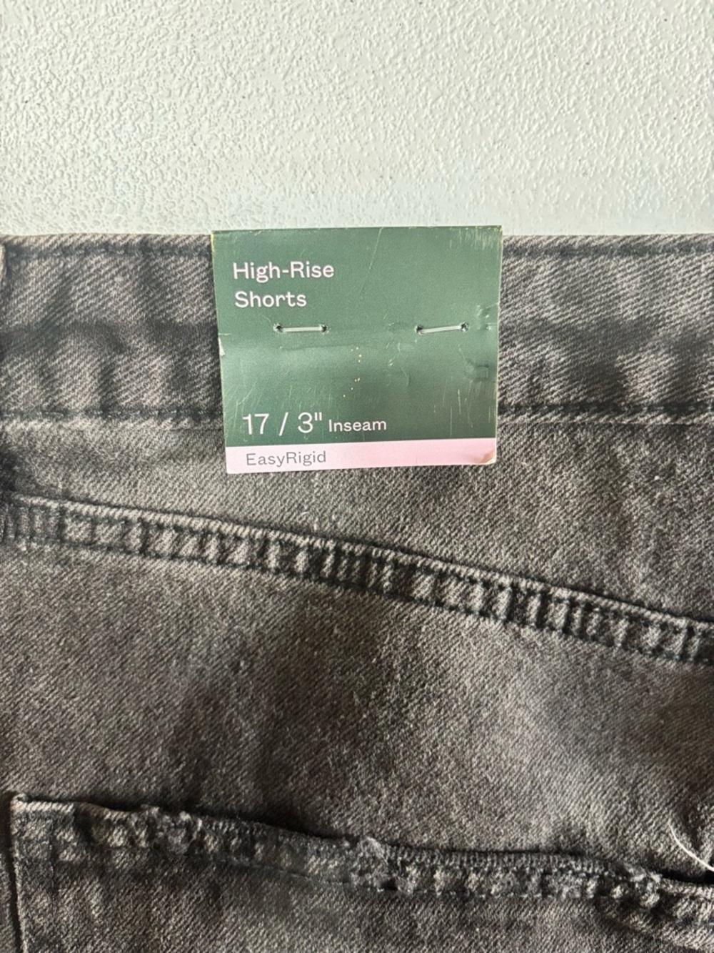 wild fable Black Distressed High-Rise Denim Shorts - Picture 4 of 4
